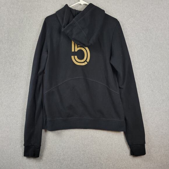 Goal Five Canada Soccer Black LS Zip Up Hoodie Sweatshirt Women's Large Pockets - Picture 6 of 13